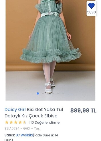 12-13 Yaş Beden Lcw özel gün elbise 