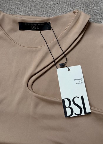 BSL FASHION Bsl Bej Duz Kesim Ust