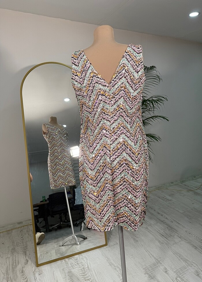 Kadın pul payet abiye - Görsel 5