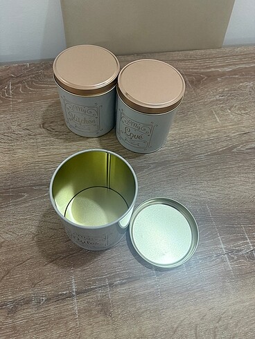 Teneke kaplar set - Görsel 3