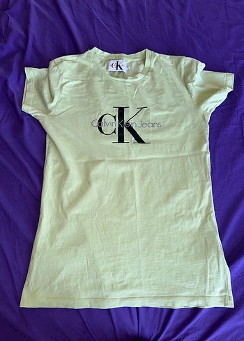 Calvin klein Yeşil Pamuklu kadın Tişört