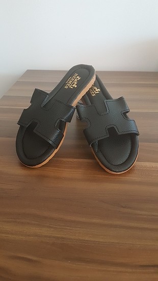 Hermes 37 numara siyah suni deri terlik