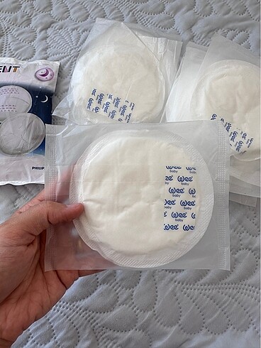 Wee baby göğüs pedi 11 adet+1 çift avent ped hediye
