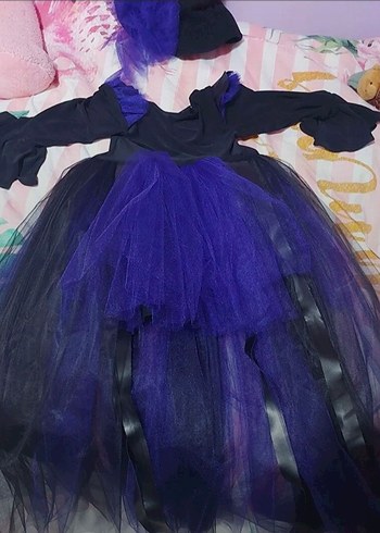 kız çocuk cadı kostümü - Görsel 2