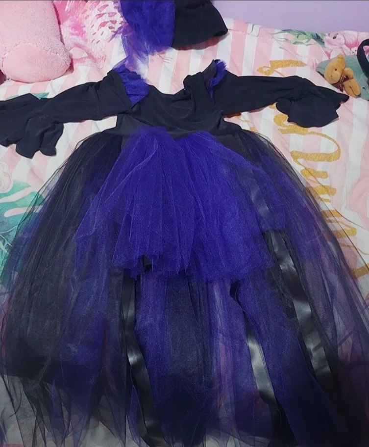 kız çocuk cadı kostümü - Görsel 2