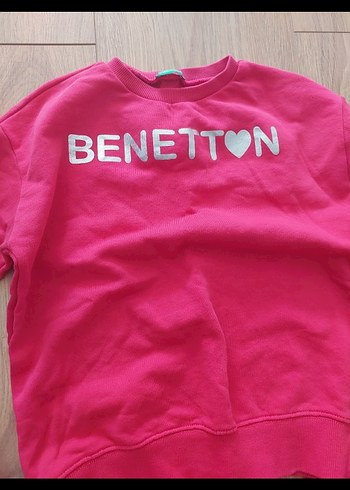Benetton Pembe Kız Sweatshirt ve Eşofman Takımı - Görsel 3