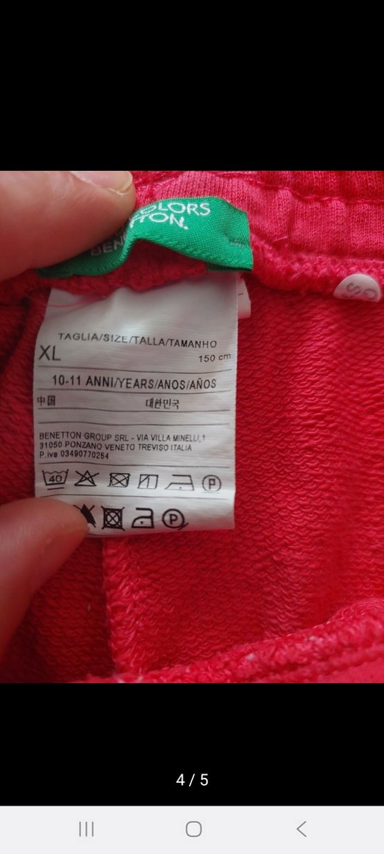 Benetton Pembe Kız Sweatshirt ve Eşofman Takımı - Görsel 4