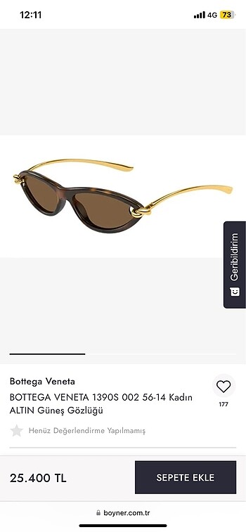 Bottega veneta gözlük