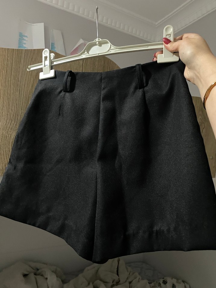 Siyah Kemerli Mini Etek - Görsel 2