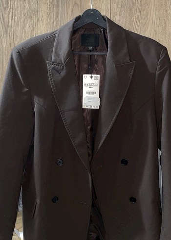 Zara Kahverengi Kadın Blazer - Görsel 7
