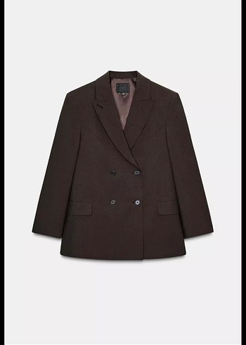 Zara Kahverengi Kadın Blazer - Görsel 5