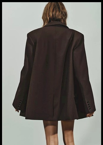 Zara Kahverengi Kadın Blazer - Görsel 3