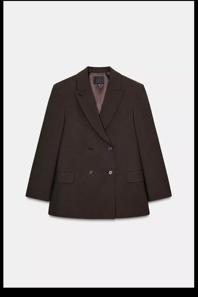 Zara Kahverengi Kadın Blazer - Görsel 5