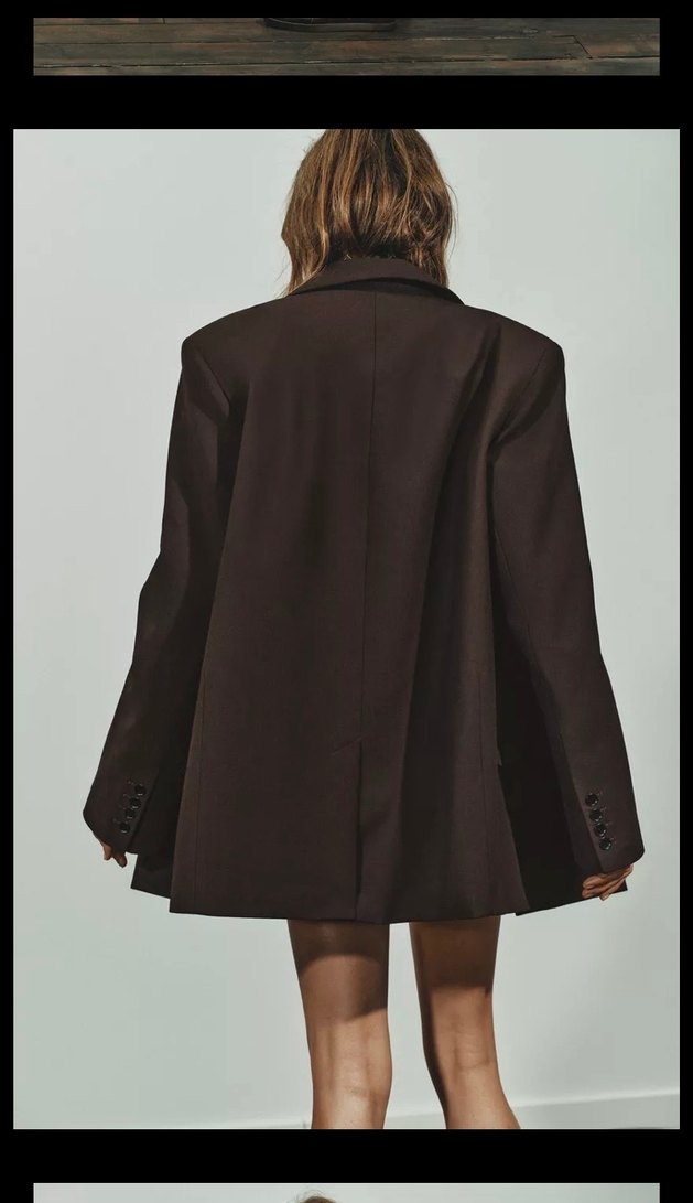 Zara Kahverengi Kadın Blazer - Görsel 3
