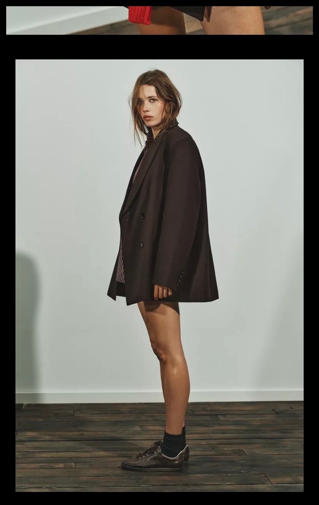 Zara Kahverengi Kadın Blazer - Görsel 2