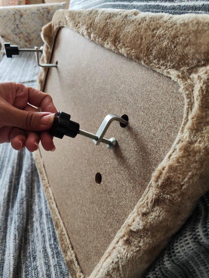 Bej Renkli Düz Yumuşak kedi yatağı - Görsel 3