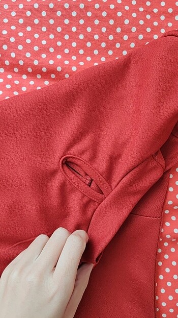 Kırmızı bluz  - Görsel 5