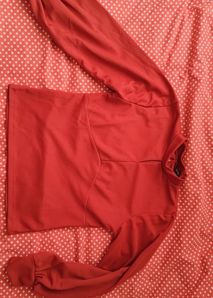 Kırmızı bluz  - Görsel 2