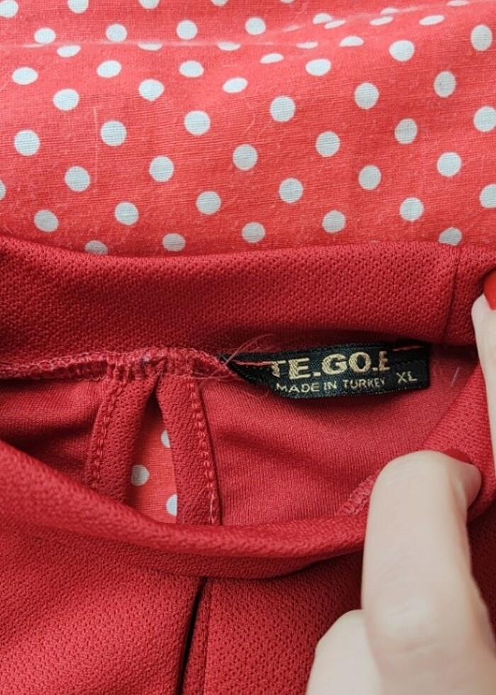 Kırmızı bluz  - Görsel 3