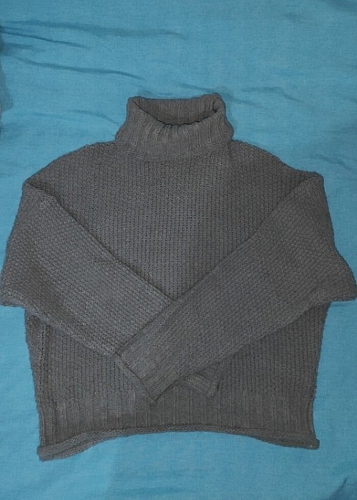 Boğazlı triko kazak - Görsel 2