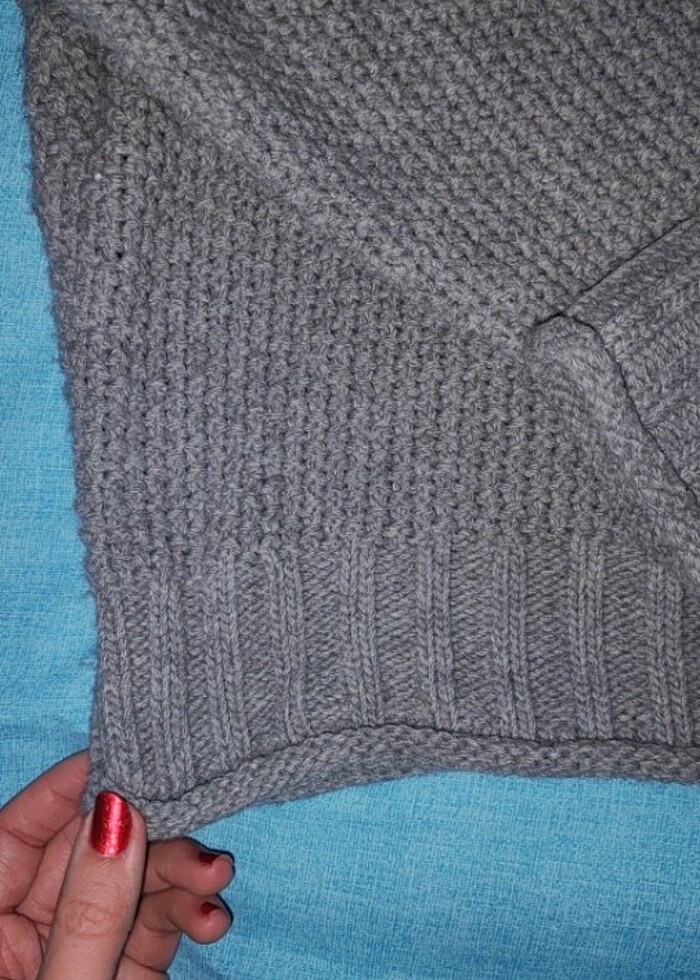 Boğazlı triko kazak - Görsel 3