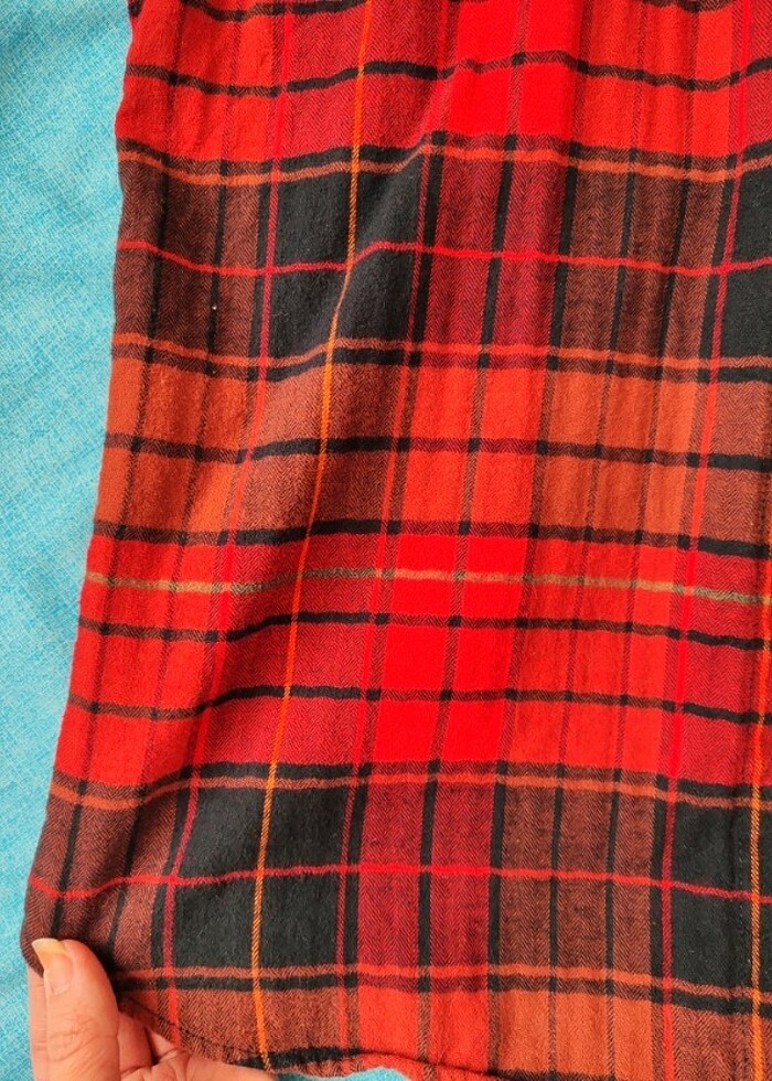 Mavi marka kapşonlu ekose gömlek - Görsel 5