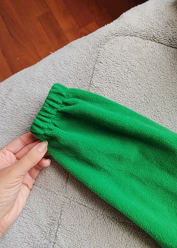 Renkli Yeşil Fermuarlı Kadın Sweatshirt - Görsel 5