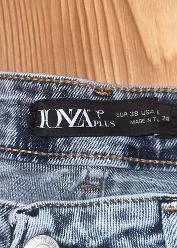 Gri bluz ve kot pantolon ön yırtmaçlı ikili satış - Görsel 3