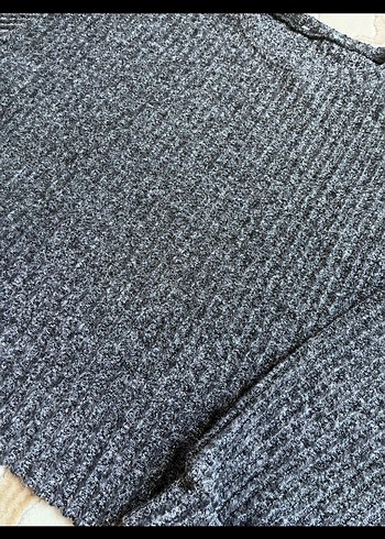 Gri bluz ve kot pantolon ön yırtmaçlı ikili satış - Görsel 6