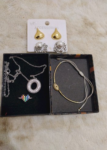 Accessorize Sikligin İki Yuzu İnci Ve Altin Kupe Seti
