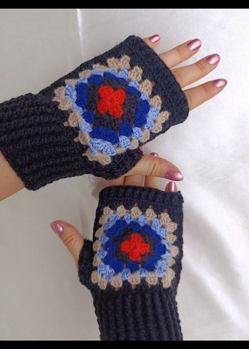 Motifli eldiven - Görsel 2