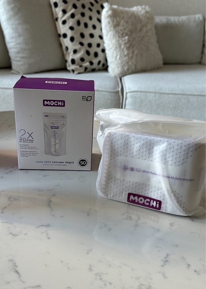 Mochi süt saklama poşeti 50 adet - Görsel 2