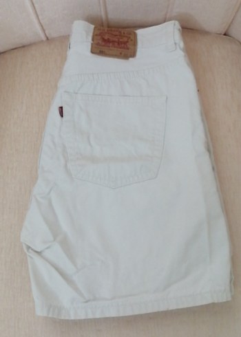 Levis Beyaz Denim Sort
