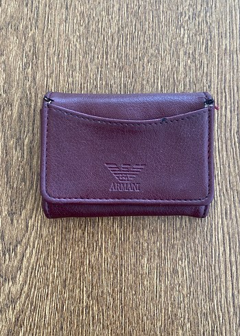 Armani Bordo Deri Cuzdan