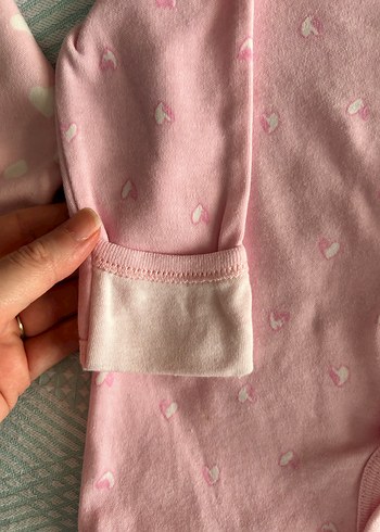HelloBaby Pembe Düğmeli Bebek Kız Tulum