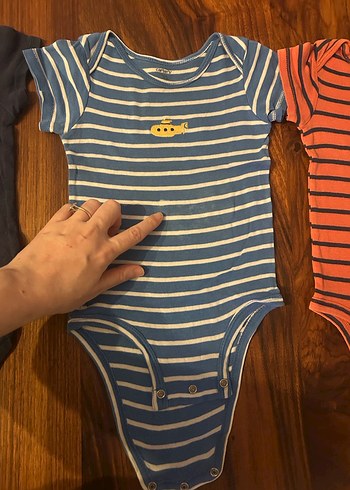 Erkek Bebek Kısa Kollu çıtçıtlı - Görsel 4