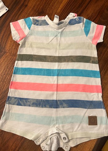 Bebek Erkek Kısa Kollu Çok Renkli Body Seti - Görsel 7