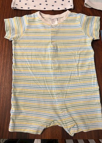 Bebek Erkek Kısa Kollu Çok Renkli Body Seti - Görsel 2