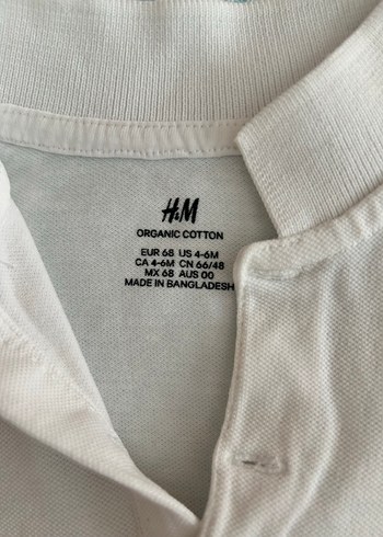 Beyaz Yakalı Kısa Kollu Bebek Body - Görsel 3