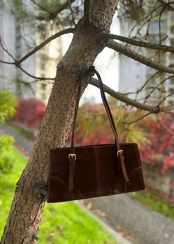 Mango muadili süet çanta - Görsel 2