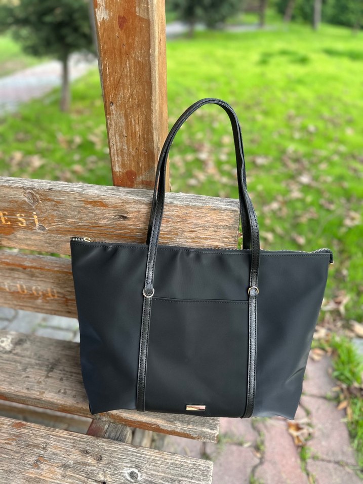 Mango muadili Fermuarlı Siyah Kadın Çanta - Görsel 2