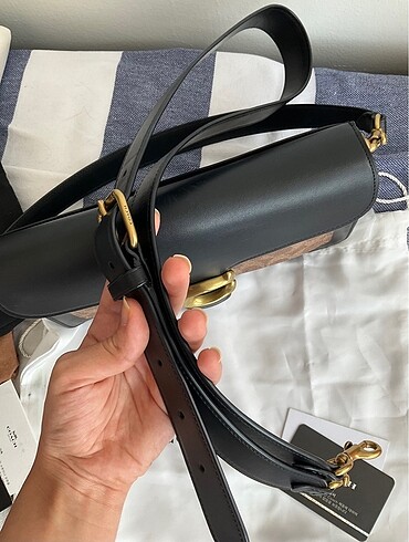 Beden camel Renk COACH DERİ ÇANTA