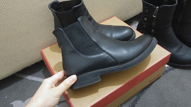 Flo Ayakkabı siyah bot