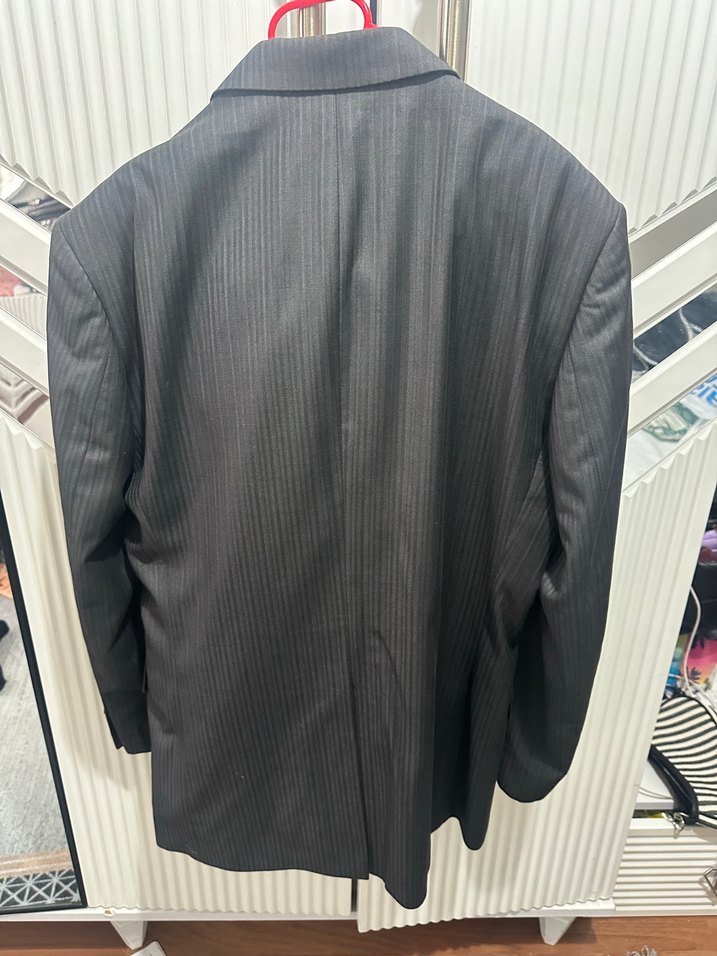 Şık ve Rahat Koyu Gri Blazer Ceket / takım elbise — görsel 3/10