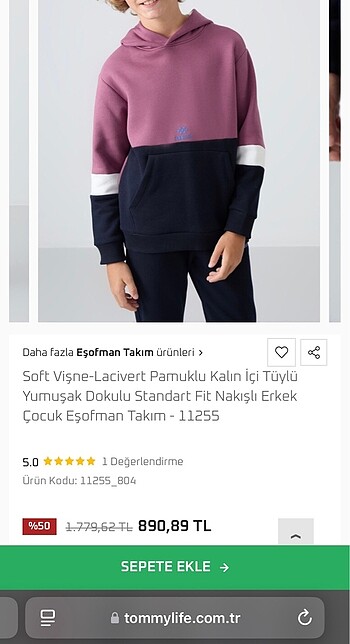 Tommy Hilfiger Tommy Life Çocuk Takım