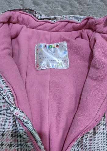 Gri Ekose Desenli Bebek Tulumu - Görsel 3