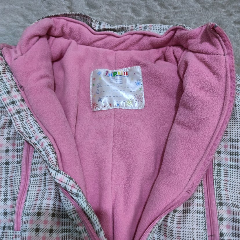 Gri Ekose Desenli Bebek Tulumu - Görsel 3