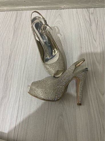 Bayan taşlı ayakkabı - Görsel 5
