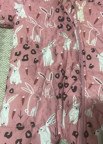 Pembe Desenli Bebek Kız Tulumu - Görsel 2