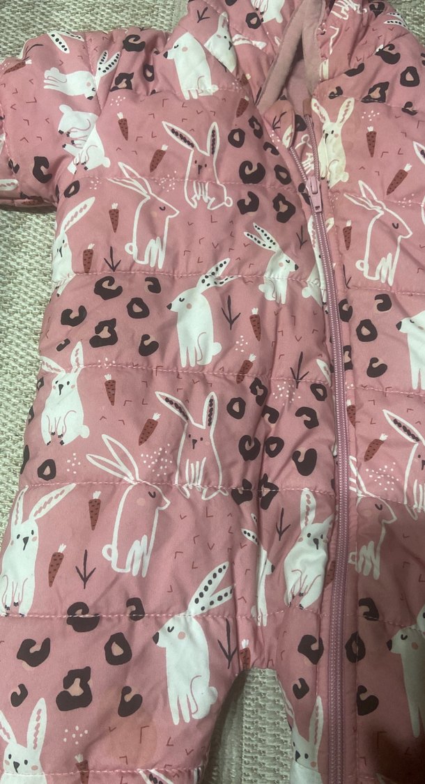 Pembe Desenli Bebek Kız Tulumu - Görsel 2